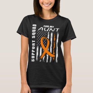 T-shirt Orange Ribbon Tante Leukémie Sensibilisation États