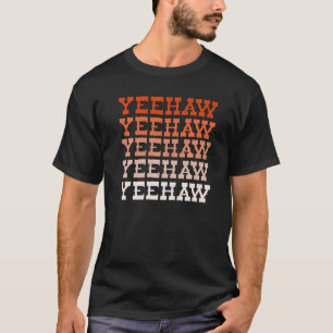 T-shirt Orange Rodeo Western Wild West Yeehaw Cowgirl Camp