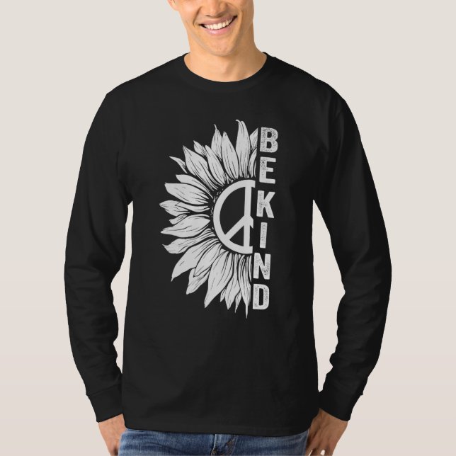 T-shirt Orange Unity Day Anti Bullying Be Kind Sunflower P (Devant)
