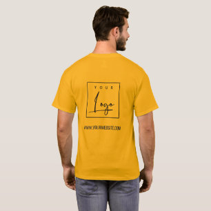 T-shirt Orange Yellow Business Ajouter Votre Nom Logo Site