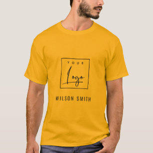 T-shirt Orange Yellow Business Ajoutez Votre Logo Avec Nom