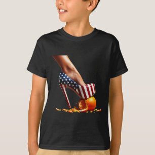 T-shirt Oranges de Squash de talons ; élection de Kamala H
