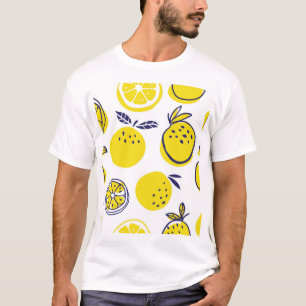 T-shirt Oranges d'été : Motif de fruits élégant.