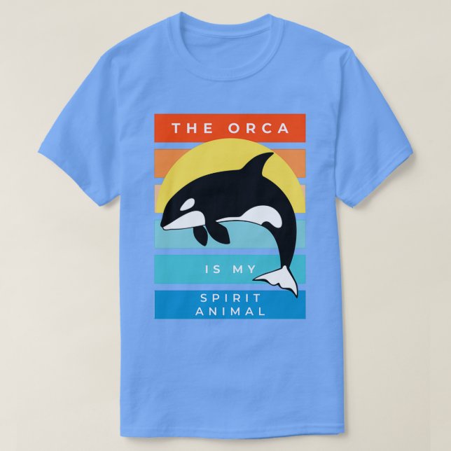 T-shirt Orca est mon animal d'esprit 1 (Design devant)