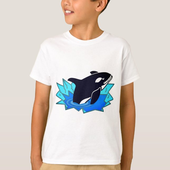 T-shirt Orca, Fish, Penguin Enemy (Devant)