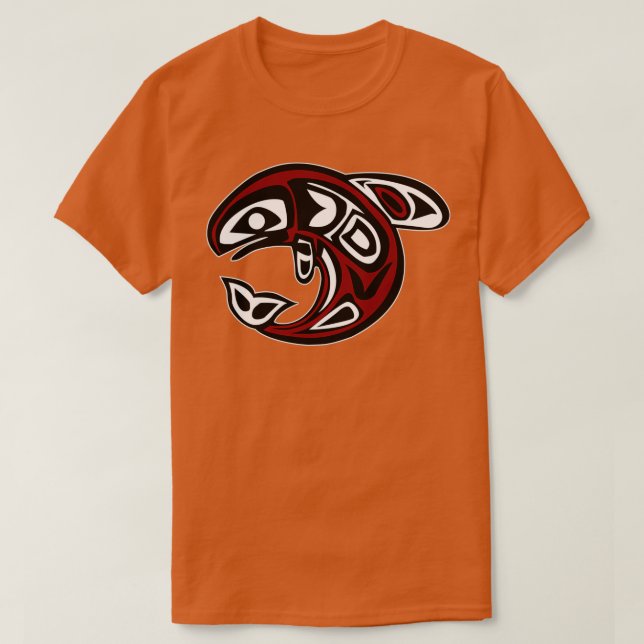 T-shirt Orca Northwest Coast Autochtone Américain Totiller (Design devant)