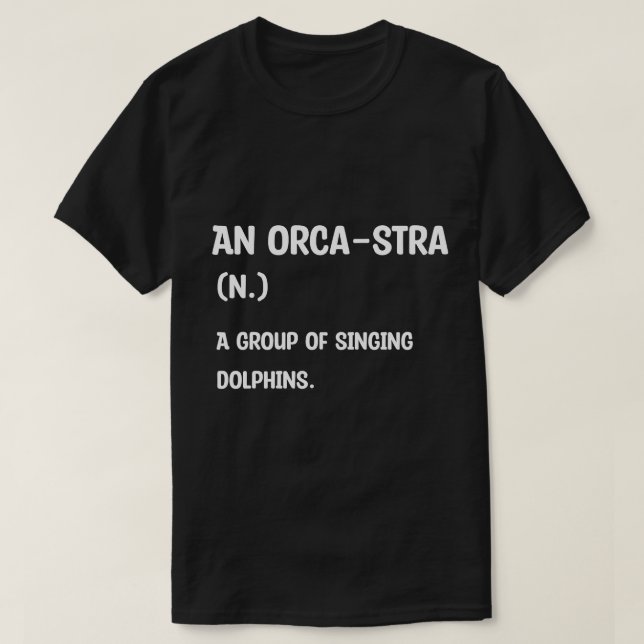 T-shirt Orca Orchestra Orca-stra (Design devant)