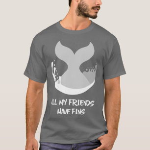 T-shirt Orca Poisson Baleine Dauphin Requin Sirène Mes ami
