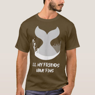 T-shirt Orca Poisson Baleine Dauphin Requin Sirène Mes ami