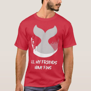 T-shirt Orca Poisson Baleine Dauphin Requin Sirène Mes ami