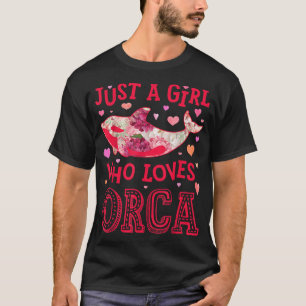 T-shirt Orca Tuer La Baleine Juste Une Fille Qui Aime Les