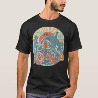 T-shirt Orca Tueur Baleine Killin It Retro 60s Faded Summe