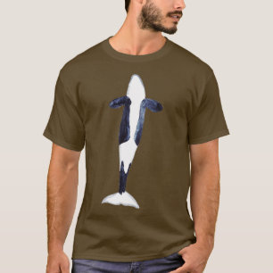 T-shirt Orca whale aquarelle peinture imprimer art 1