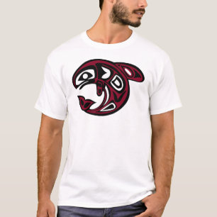 T-shirt Orca Whale, rouge