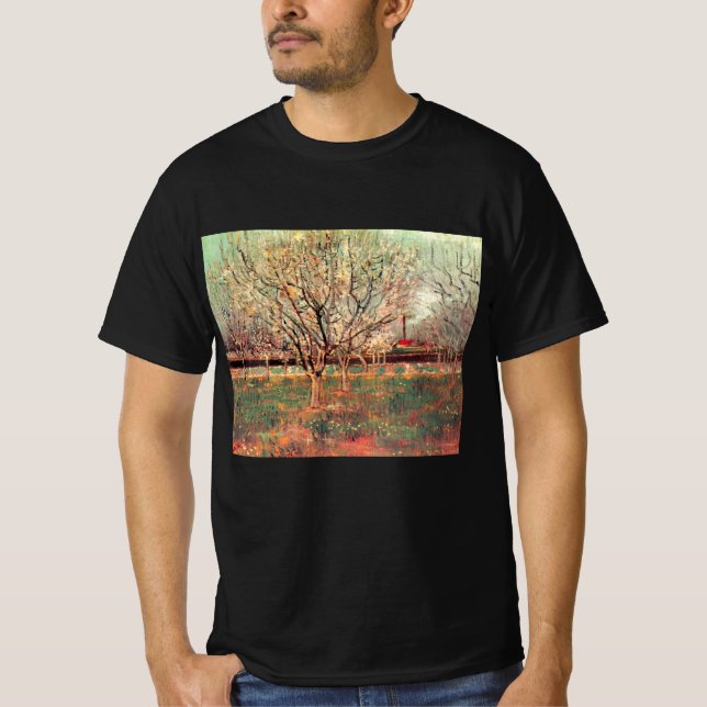 T-shirt Orchard en Fleur, Plum Trees par Vincent van Gogh (Devant)