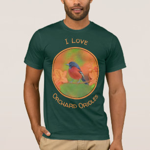 T-shirt Orchard Oriole Songbird Peinture Oiseau original