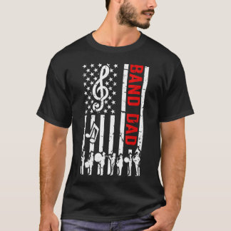 T-shirt Orchestre de majorettes Drapeau Américain Papa Gro