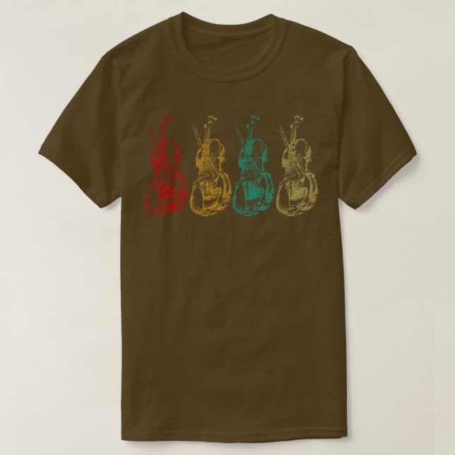 T-shirt Orchestre d'instruments de musique Cello (Design devant)