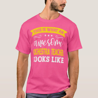 T-shirt Orchestre Enseignant Titre du travail Employé Orch