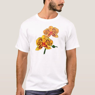 T-shirt Orchidée de Phalaenopsis repérée par jaune