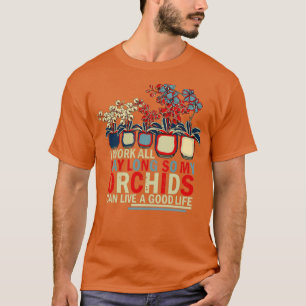 T-shirt Orchidée Plante grandissante Lover femmes Florist 