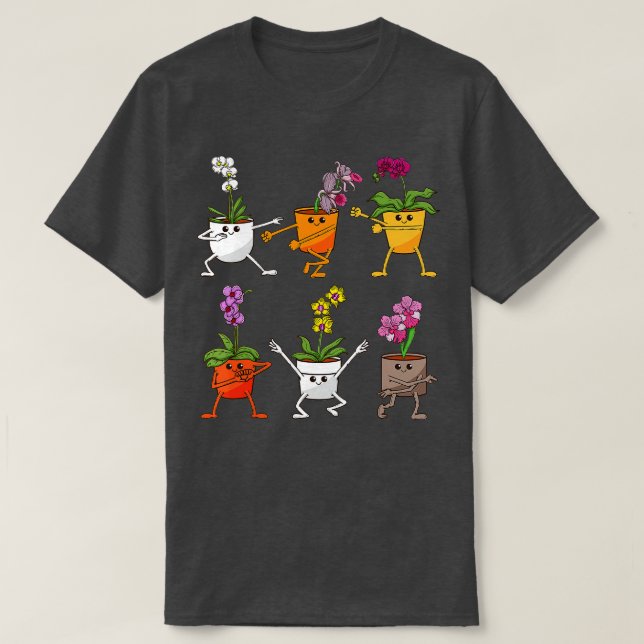 T-shirt Orchidée Plante Lover femmes jardinage Houseplant  (Design devant)