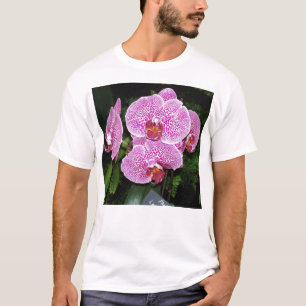 T-shirt Orchidée violette et blanche