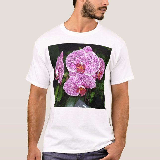 T-shirt Orchidée violette et blanche (Devant)