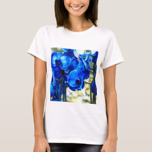 T-shirt Orchidées bleues