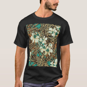 T-shirt Orchidées Floral Aquarelle Illustration sans joint