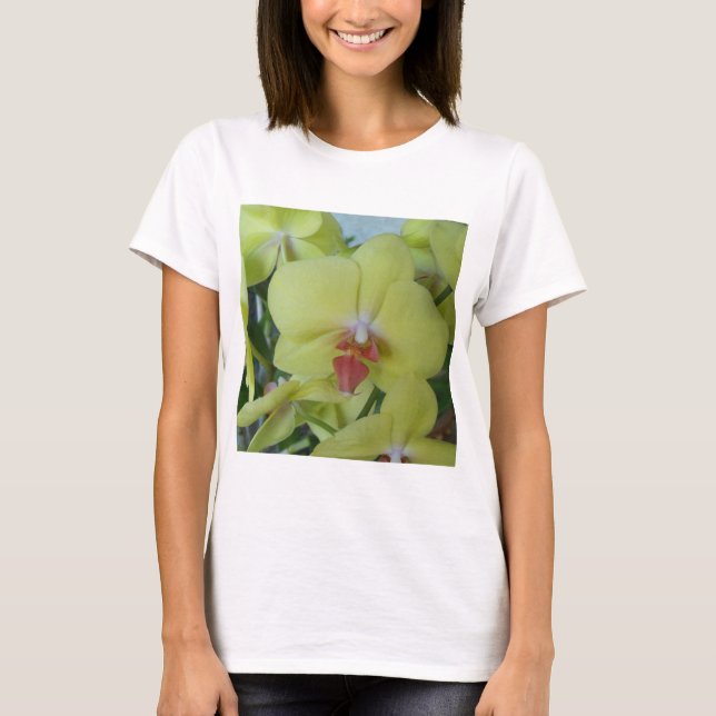 T-shirt Orchidées jaunes (Devant)