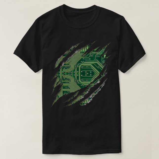 T-shirt Ordinateur Ingénieur Logiciel Geek Circuit Board I (Design devant)