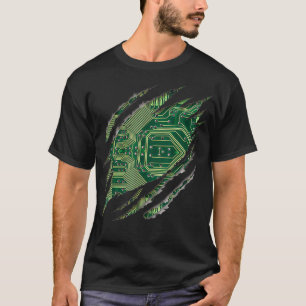 T-shirt Ordinateur Ingénieur Logiciel Geek Circuit Board I