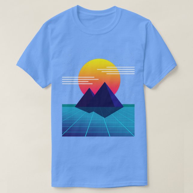 T-shirt Ordinateur Nostalgique des années 80 (Design devant)