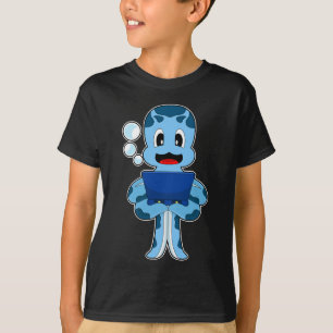 T-shirt Ordinateur portable Octopus