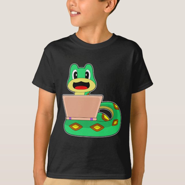 T-shirt Ordinateur portable Snake (Devant)