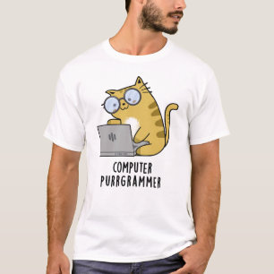 T-shirt Ordinateur Purr-grammer Funny Cat Pun