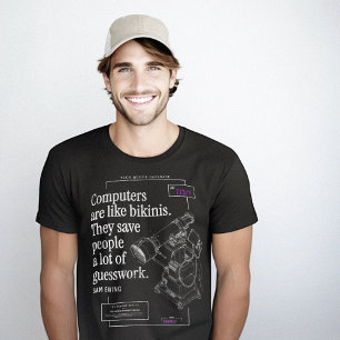 T-shirt Ordinateurs Bikinis Drôle Technique Citation Breve