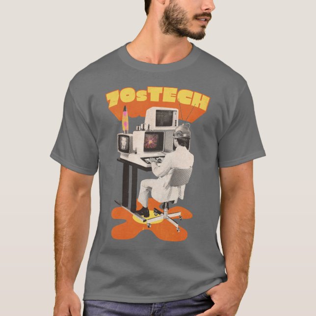 T-shirt ORDINATEURS DE TECHNOLOGIE Les années 70 (Devant)