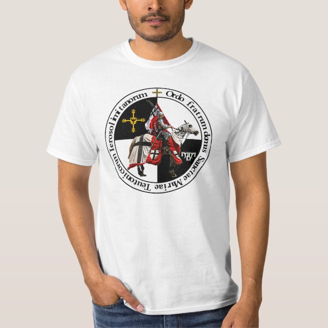 T-shirt Ordo Teutonicus Shirt avec le chevalier berittenem (Devant)