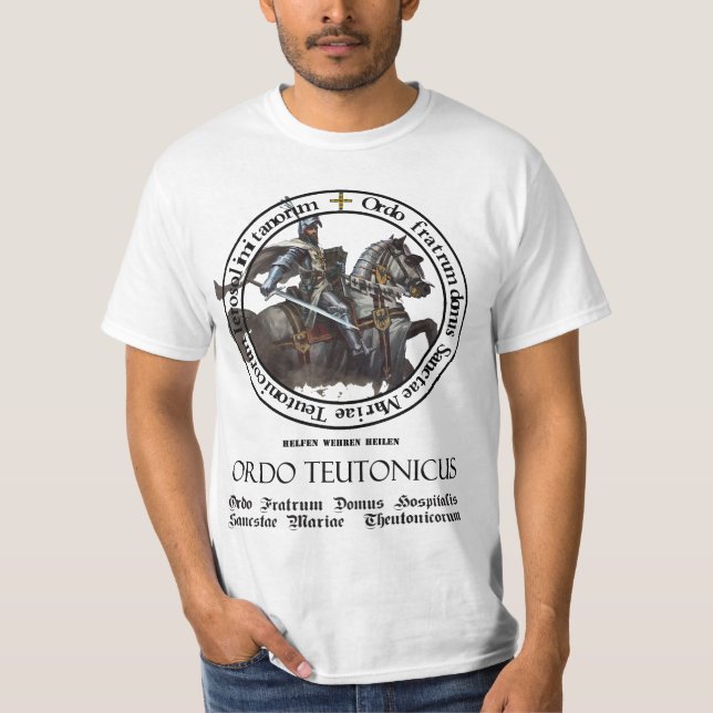 T-shirt Ordre allemand du chevalier #012 (Devant)