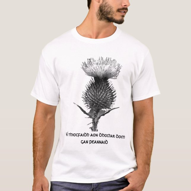 T-shirt Ordre du chardon (gaélique) (Devant)