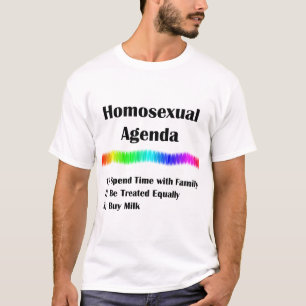 T-shirt Ordre du jour homosexuel