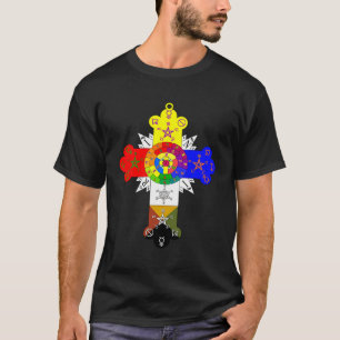 T-shirt Ordre Hermétique Rosy Cross De L'Occul D'Aube Doré