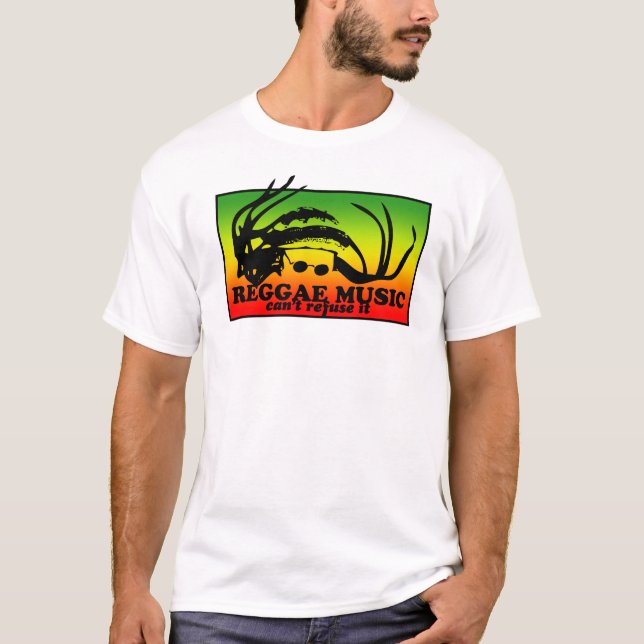 T-SHIRT ORDURES DE LA MUSIQUE. .CAN DE REGGAE PAS IL (Devant)