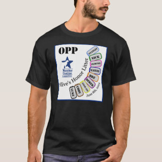 T-shirt Ordures OPP - habillement foncé de l'honneur de