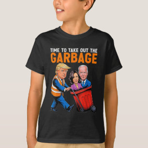T-shirt Ordures Pour Trump 2024 Drôle Temps De Sortir Garb
