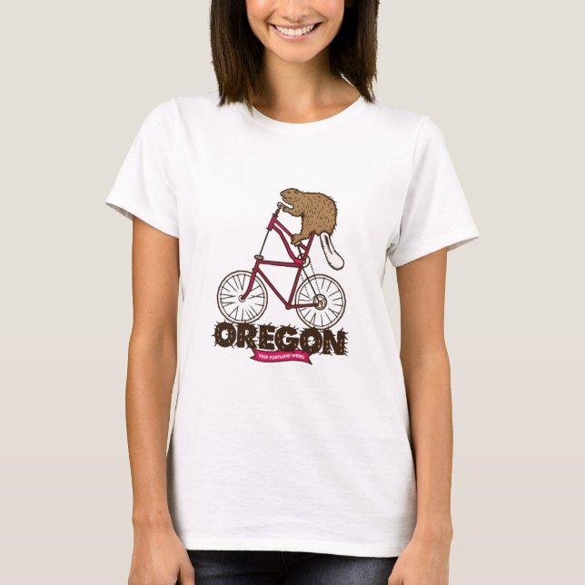 T-shirt Oregon Keep Portland bizarre (Devant)