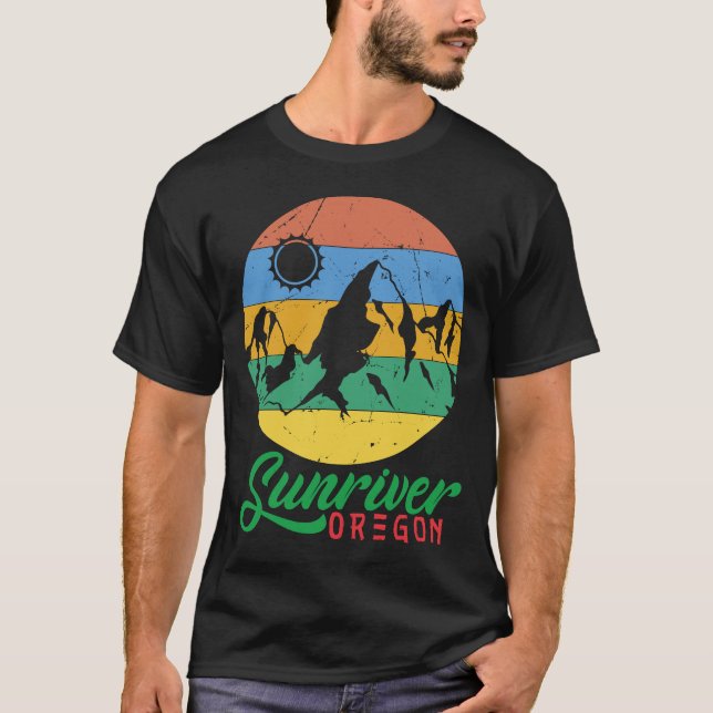 T-shirt Oregon Sunriver Souvenir Oregon Mountain Sunriver (Devant)