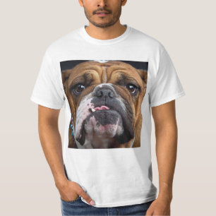 T-shirt Oreillers à lancer de Bulldog anglais